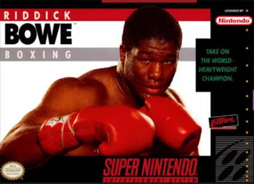 Riddick Bowe Boxing Super Nes Nintendo